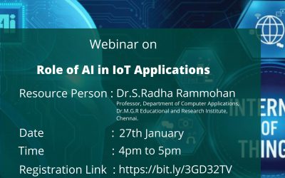 Webinar – Role of AI in IOT