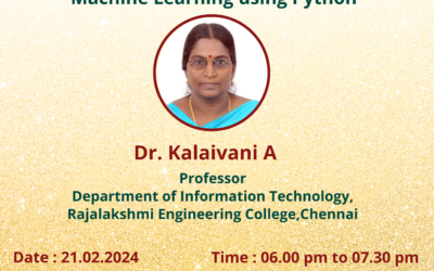 Webinar – Machine Learning using python