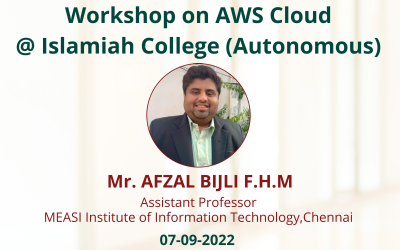 Workshop on AWS Cloud @ Islamiah College (Autonomous)