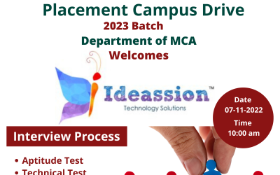 Placement Campus Drive – Ideassion Technologies